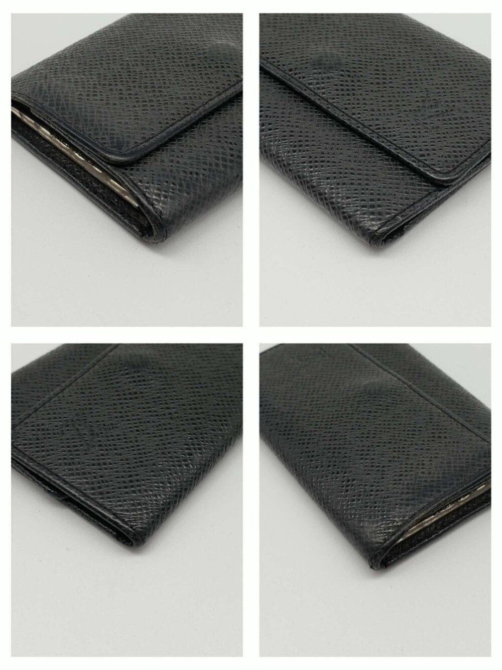 Authentic Louis Vuitton 6-Key Holder – Black Leather – Silver Hardware - Picture 6 of 16